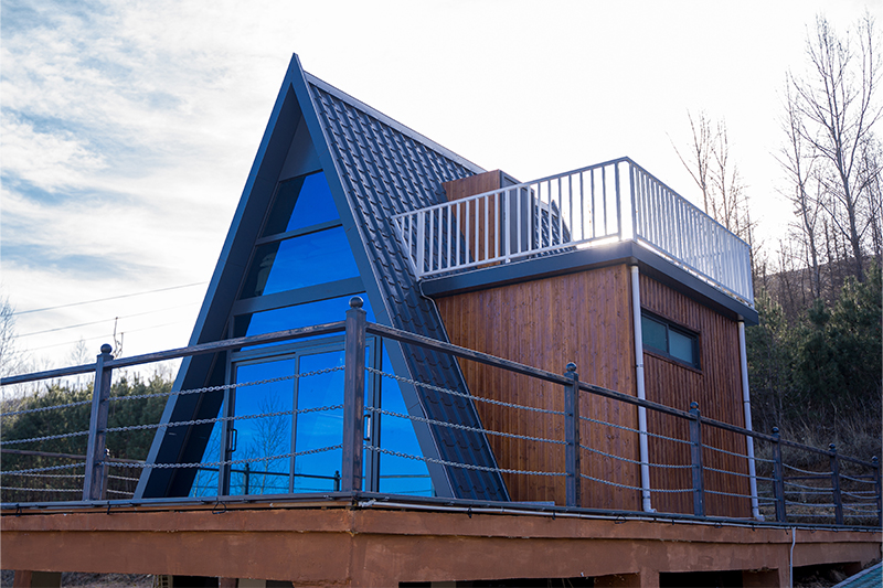 Beautiful triangular house!