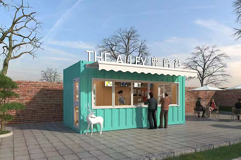 Modern prefab container house shop