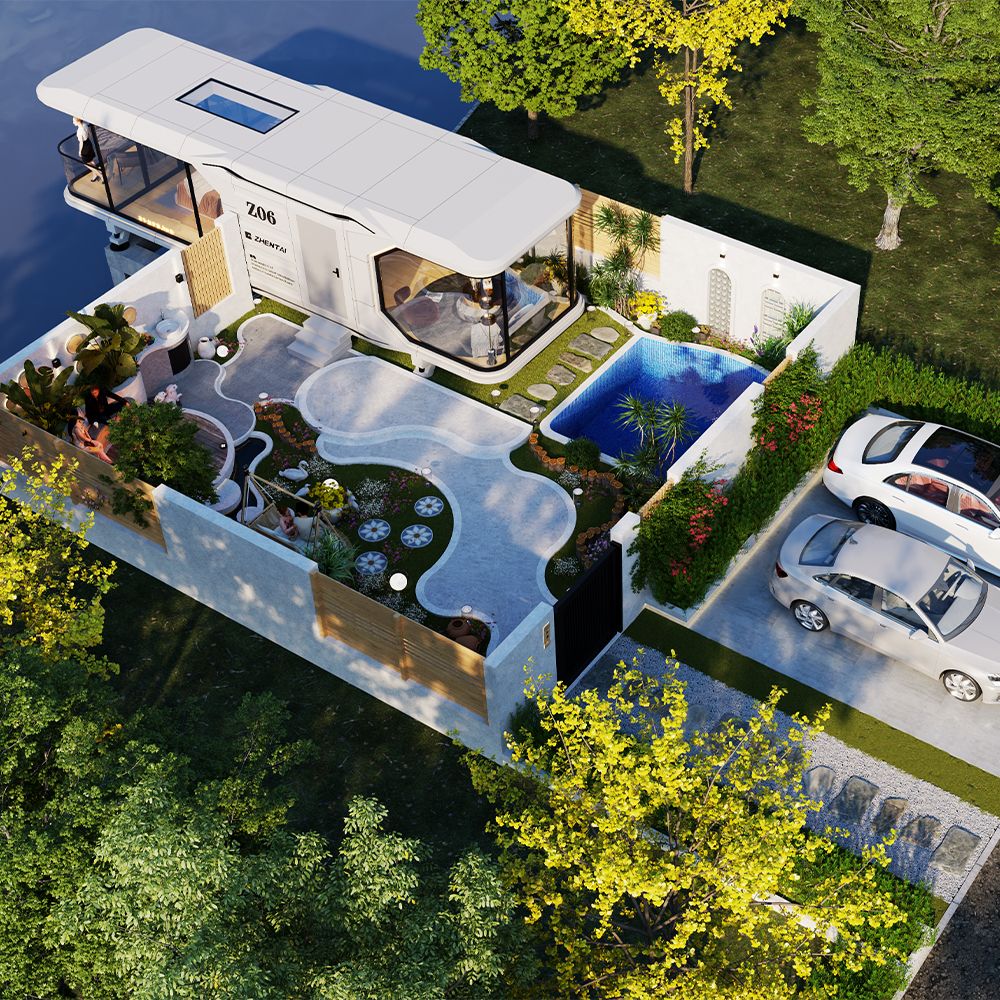 Whole-room mobile capsule modular hotel