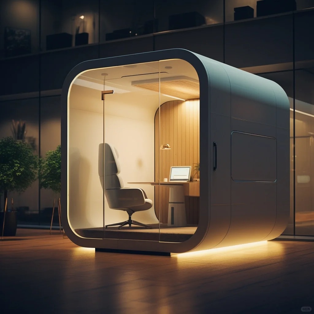 4-6 Person Meeting Pod Booth With Soundproof And Noise Insulation Meeting