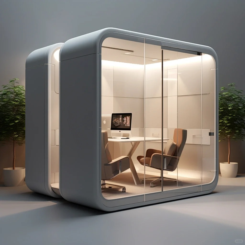 Indoor Living Pod Office Home Pod Privacy Office Pod Soundproof ECO-friendly Protect Working Booth