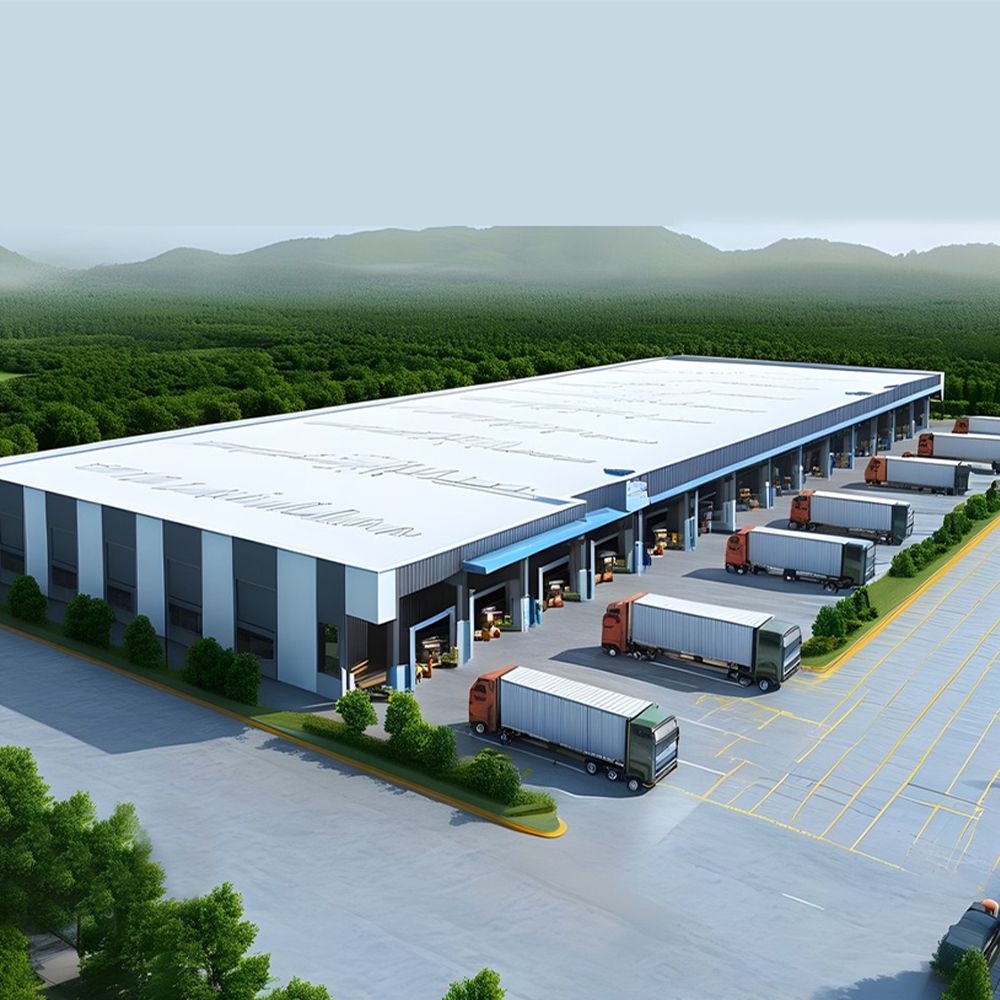 Industrial shed large steel structure warehouse
