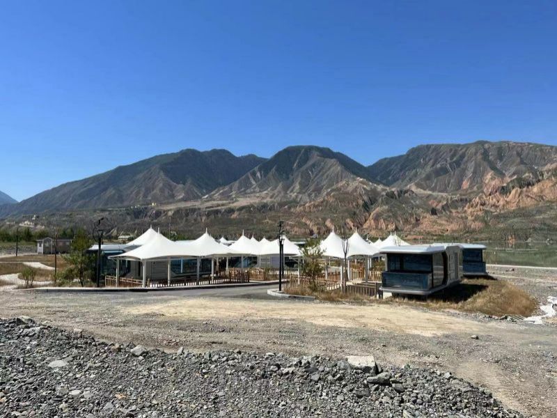 Space Capsule Camping Base in Qinghai