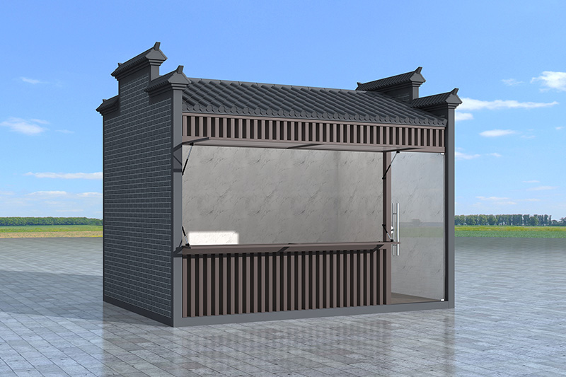Factory wholesale foldable containers Family houses commercial and street store kiosks