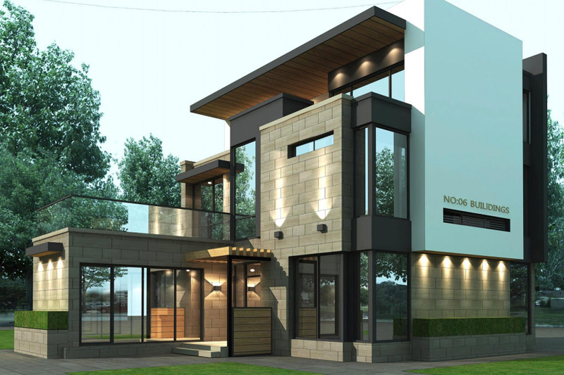 Customizable, steel structure, assembly type integrated house, light steel villa