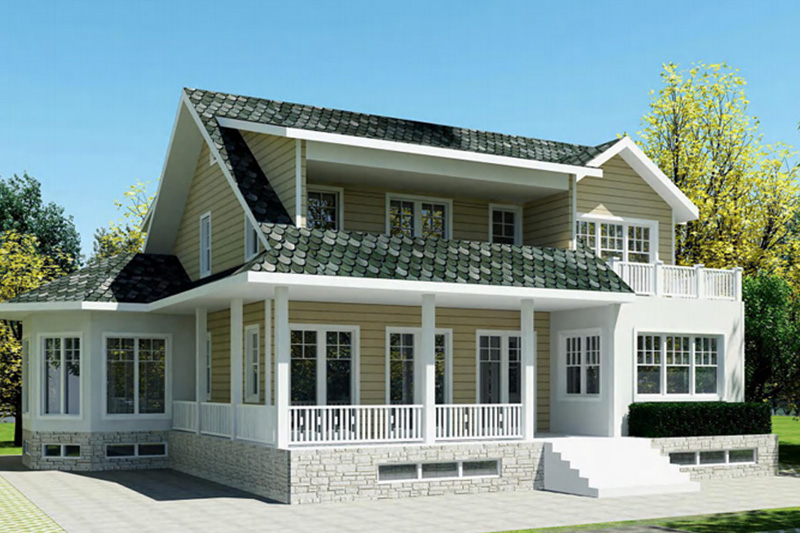 High Quality Latest Light Steel Structure Frame Prefab House Villa