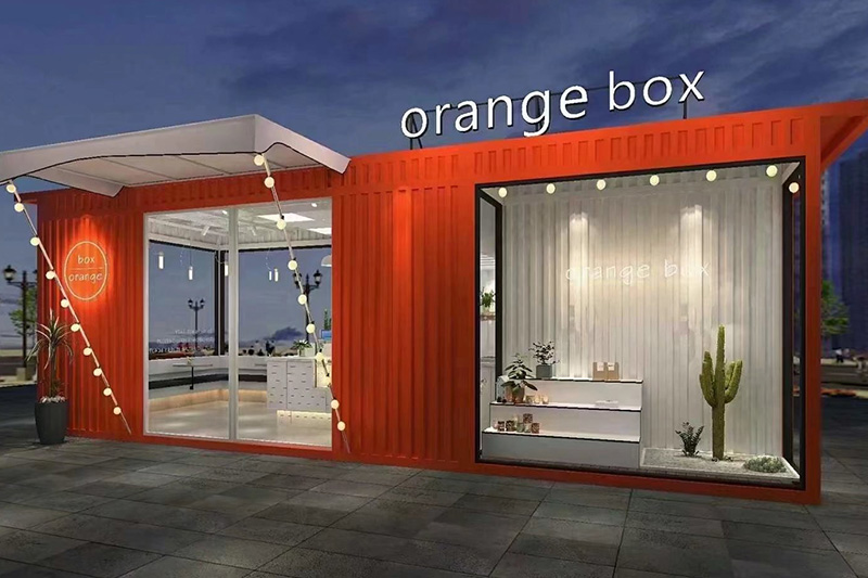Portable shipping container store prefab mobile shop pop-up retail store